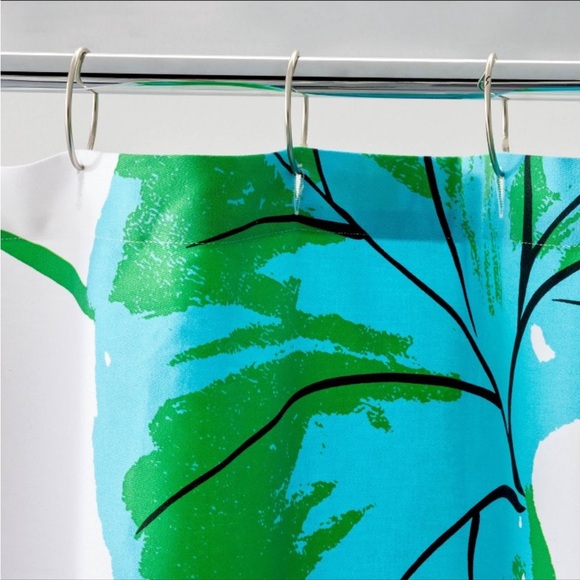 DVF Diane Von Furstenberg Geranium Leaf Green Shower Curtain - DVF for Target - Picture 3 of 3